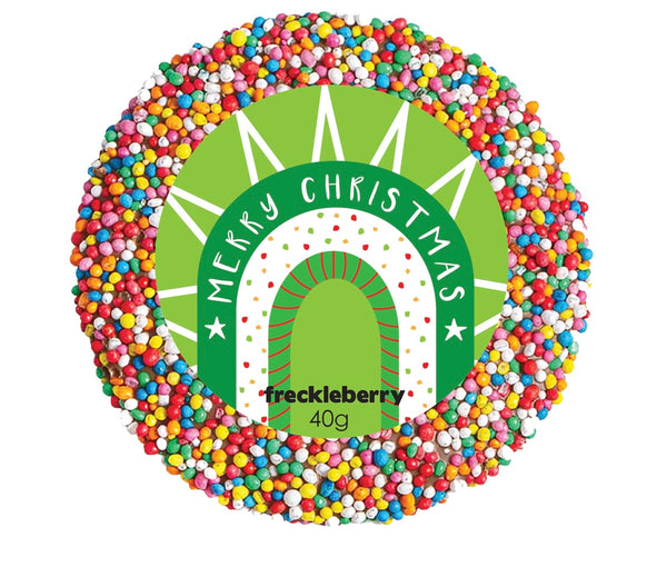 Freckleberry Chocolate- Christmas 40g Single Freckle - Merry Christmas