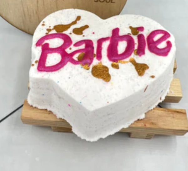 BARBIE HEART BATH BOMB