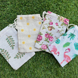 Rustic Peppermint Linen Bags