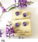 SALE Samantha Abbott Glass Jewellery - Purple  Collection-was $29.95 now $18