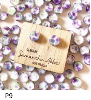 SALE Samantha Abbott Glass Jewellery - Purple  Collection-was $29.95 now $18