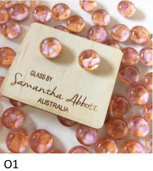 SALE Samantha Abbott Glass Jewellery - Orange  Collection was $29.95 now $18