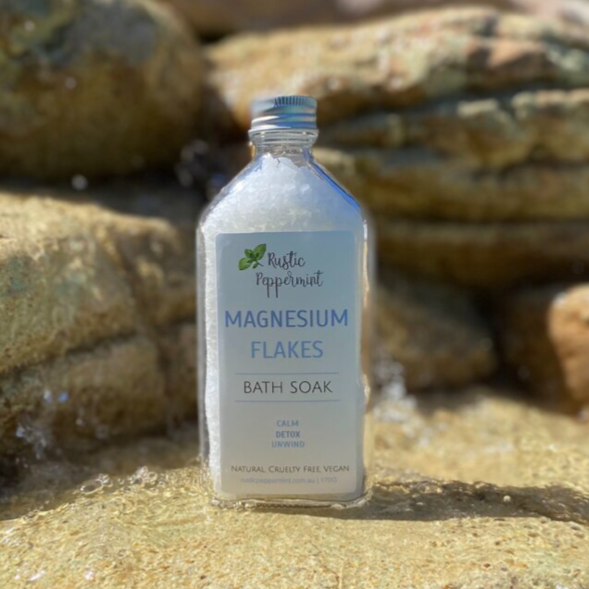 SALE Rustic Peppermint Magnesium bath flakes Body was $14.95 now $11