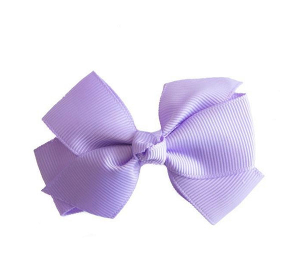 Small Grosgrain Purple Bow Hair Accessories