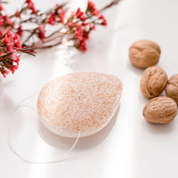 Melvory Walnut konjac sponge (face and lip scrub)