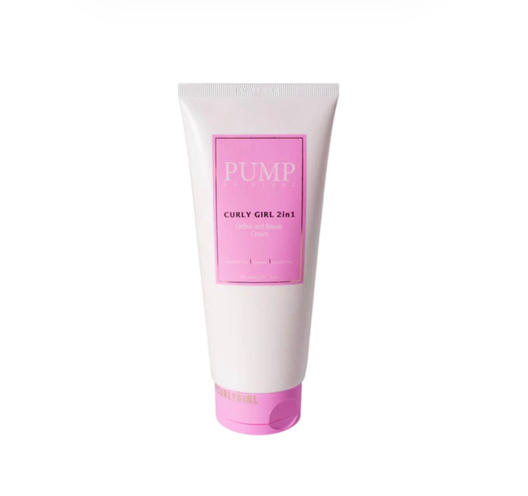 Pump Haircare Curly 2in1 Define and Repair Cream