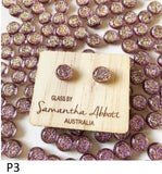 SALE Samantha Abbott Glass Jewellery - Purple  Collection-was $29.95 now $18