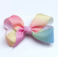 Pastel Rainbow Grosgrain Hair Accessories