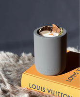 Coconut and Lime Concrete Candle