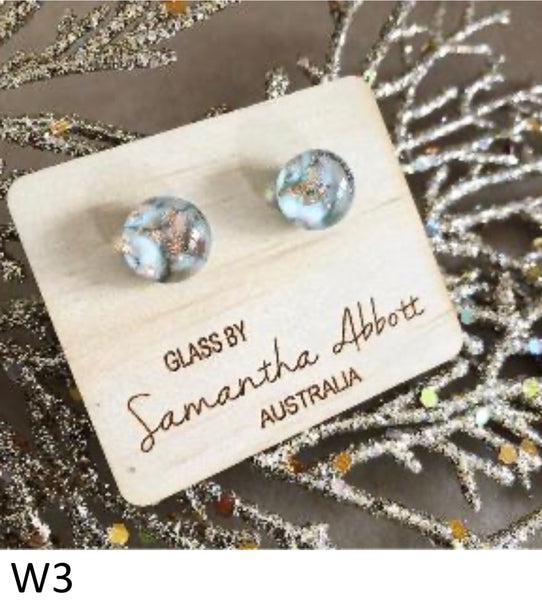 SALE Samantha Abbott Glass Jewellery - White Collection was $29.95 now $18