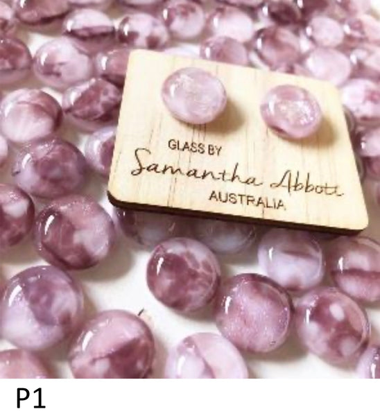 SALE Samantha Abbott Glass Jewellery - Purple  Collection-was $29.95 now $18