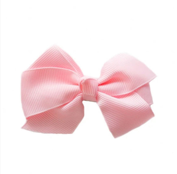 Small Grosgrain Pink Bow Hair Accessories